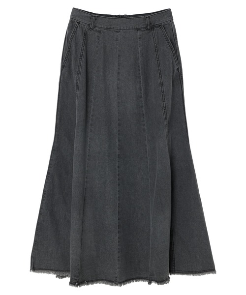 earth music&ecology(アースミュージックアンドエコロジー)の「パネルカラーデニムマーメイドスカート(スカート・レディース・ブラック/インディゴブルー・S/M)」の15枚目の写真