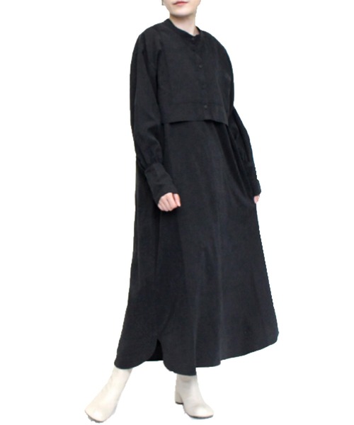 STYLEBLOCK(スタイルブロック)の「2WAYアンサンブルワンピース(ワンピース・レディース・ブラック/ネイビー/オリーブ/ホワイト系その他・M)」の2枚目の写真