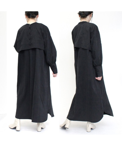 STYLEBLOCK(スタイルブロック)の「2WAYアンサンブルワンピース(ワンピース・レディース・ブラック/ネイビー/オリーブ/ホワイト系その他・M)」の12枚目の写真
