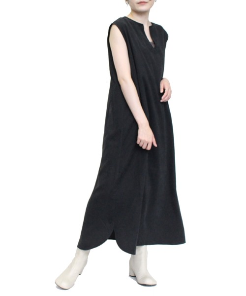 STYLEBLOCK(スタイルブロック)の「2WAYアンサンブルワンピース(ワンピース・レディース・ブラック/ネイビー/オリーブ/ホワイト系その他・M)」の6枚目の写真