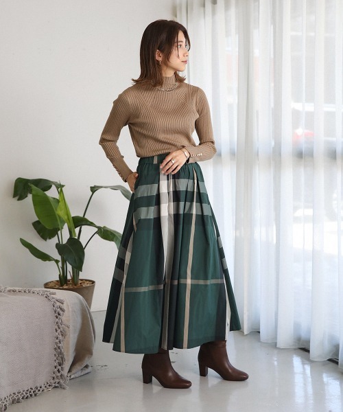 Bou Jeloud(ブージュルード)の「ヒートハイネック袖釦トップス(ニット/セーター・レディース・ブラック/マスタード/モカ/ブルーグリーン/A/オフホワイト/ブルー/レッド/ピンクベージュ・FREE)」の16枚目の写真