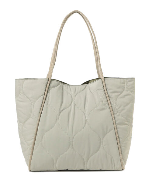 B:MING by BEAMS（ビーミングバイビームス）の「B:MING by BEAMS / キルティング トートバッグ（トートバッグ・レディース・ブラック/オフホワイト/グリーン系その他・ONE SIZE）」の3枚目の写真