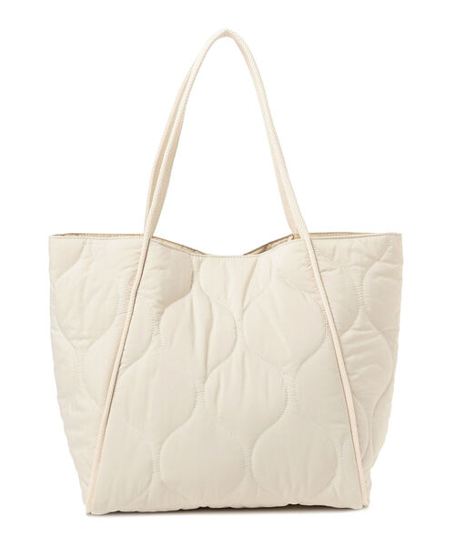 B:MING by BEAMS（ビーミングバイビームス）の「B:MING by BEAMS / キルティング トートバッグ（トートバッグ・レディース・ブラック/オフホワイト/グリーン系その他・ONE SIZE）」の4枚目の写真