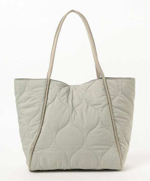 B:MING by BEAMS（ビーミングバイビームス）の「B:MING by BEAMS / キルティング トートバッグ（トートバッグ・レディース・ブラック/オフホワイト/グリーン系その他・ONE SIZE）」の12枚目の写真