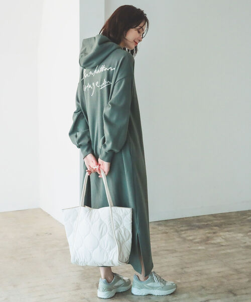 B:MING by BEAMS（ビーミングバイビームス）の「B:MING by BEAMS / キルティング トートバッグ（トートバッグ・レディース・ブラック/オフホワイト/グリーン系その他・ONE SIZE）」の15枚目の写真