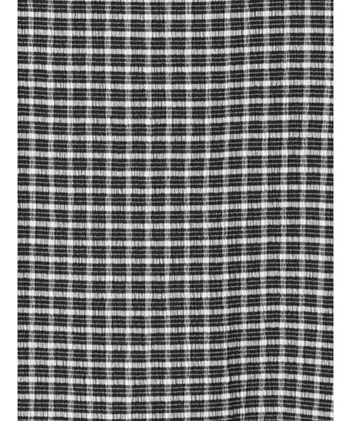 Te chichi TERRASSE(テチチテラス)の「シャーリングチェックハイネックトップス(ニット/セーター・レディース・オフホワイト/ブラック・フリ-)」の15枚目の写真