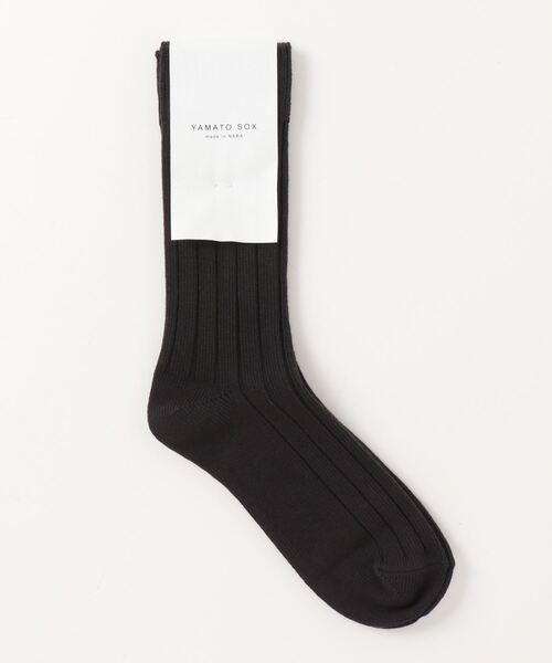 ADAM ET ROPE'（アダムエロペ）の「YAMATO SOX ヤク混カジュアルリブソックス/メンズ（ソックス/靴下・メンズ・ホワイト系その他3/スミクロ/ブラック系その他・FREE）」の2枚目の写真