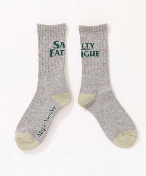 MAGIC NUMBER（マジック ナンバー）の「【MAGIC NUMBER】SALTY FATIGUE SOCKS（ソックス/靴下・メンズ・ヘザーグレー/ホワイト・FREE）」の3枚目の写真