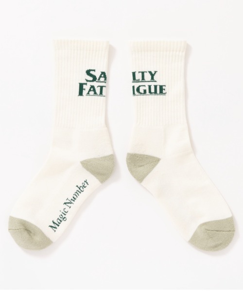 MAGIC NUMBER（マジック ナンバー）の「【MAGIC NUMBER】SALTY FATIGUE SOCKS（ソックス/靴下・メンズ・ヘザーグレー/ホワイト・FREE）」の4枚目の写真