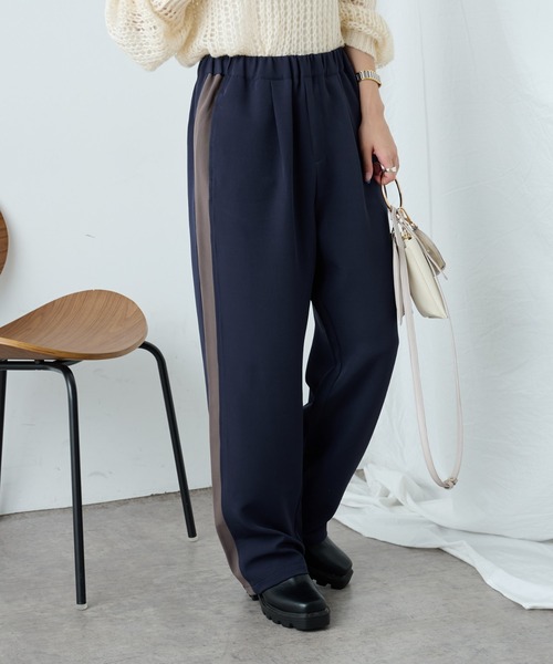 COLONY 2139（コロニートゥーワンスリーナイン）の「サイドラインストレッチパンツ（その他パンツ・レディース・ブラック/ネイビー/グレー・FREE）」の12枚目の写真