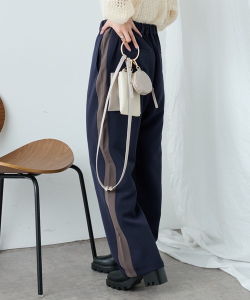 COLONY 2139（コロニートゥーワンスリーナイン）の「サイドラインストレッチパンツ（その他パンツ・レディース・ブラック/ネイビー/グレー・FREE）」の13枚目の写真