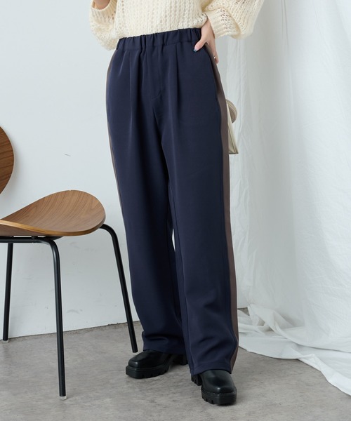 COLONY 2139（コロニートゥーワンスリーナイン）の「サイドラインストレッチパンツ（その他パンツ・レディース・ブラック/ネイビー/グレー・FREE）」の14枚目の写真