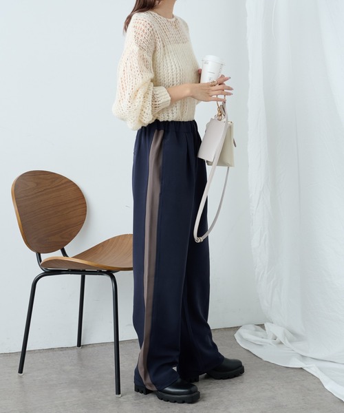 COLONY 2139（コロニートゥーワンスリーナイン）の「サイドラインストレッチパンツ（その他パンツ・レディース・ブラック/ネイビー/グレー・FREE）」の16枚目の写真