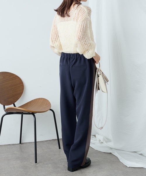 COLONY 2139（コロニートゥーワンスリーナイン）の「サイドラインストレッチパンツ（その他パンツ・レディース・ブラック/ネイビー/グレー・FREE）」の18枚目の写真