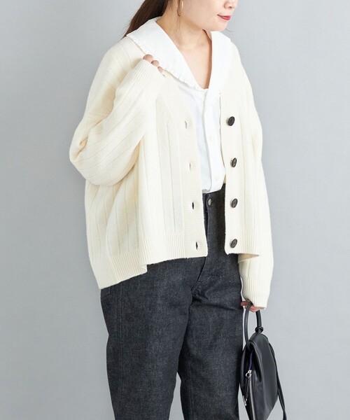 セール】ウールカシミヤ Vネック カーディガン◇（カーディガン/ボレロ
