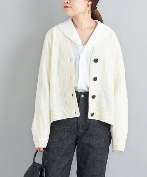 年末のプロモーション特価！ セール】ウールカシミヤ カーディガン◇（カーディガン Vネック トップス