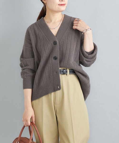 SHIPS（シップス）の「ウールカシミヤ Vネック カーディガン