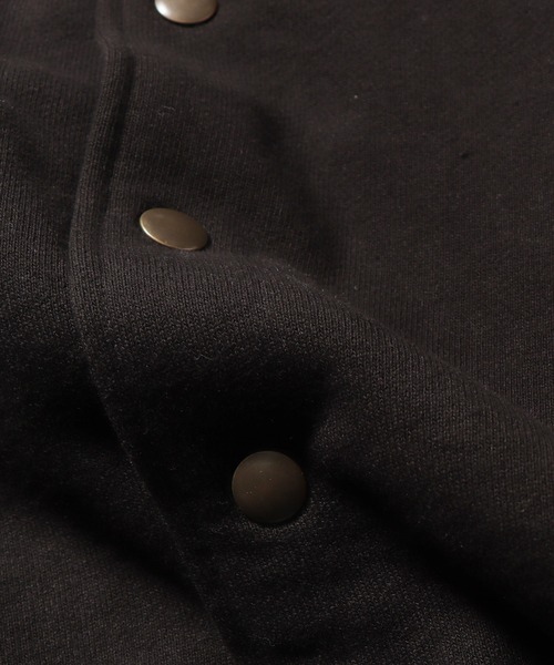Russell Athletic(ラッセルアスレティック)の「Russell Athletic/ラッセルアスレティック Pro Cotton Sweat Button up Jacket ジャケット(スタジャン・メンズ・ブラック/ネイビー/バーガンディー・L/XL/M/XXL)」の12枚目の写真