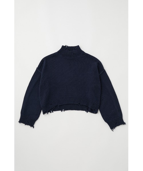 MOUSSY（マウジー）の「BROKEN HINECK KNIT PO（ニット/セーター