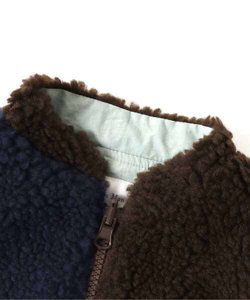 apres les cours（アプレレクール）の「ボアリバーシブルベスト（ベスト・キッズ・ネイビー/アイボリー・90/110/130）」の20枚目の写真