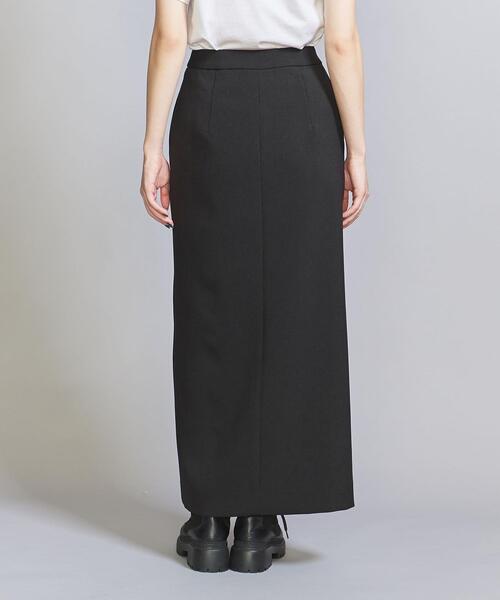 BEAUTY&YOUTH UNITED ARROWS(ビューティーアンドユースユナイテッドアローズ)の「リサイクルポリエステル ダブルクロス タイトスカート -ウォッシャブル-(スカート・レディース・ダークブラウン/ブラック・S/M)」の7枚目の写真