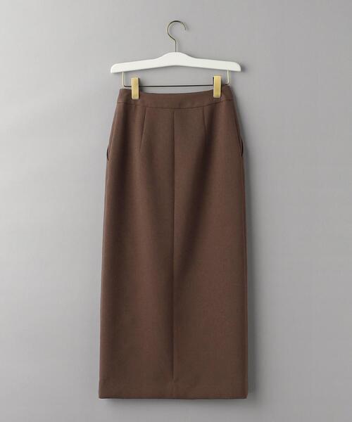 BEAUTY&YOUTH UNITED ARROWS(ビューティーアンドユースユナイテッドアローズ)の「リサイクルポリエステル ダブルクロス タイトスカート -ウォッシャブル-(スカート・レディース・ダークブラウン/ブラック・S/M)」の21枚目の写真