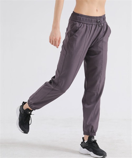 FREE BLUES（フリーブルース）の「トレーニングフィットネスパンツ スポーツウエア アウトドア（スポーツグッズ・レディース・ブラック/ラベンダー/パープル/グリーン・M/L/S）」の9枚目の写真