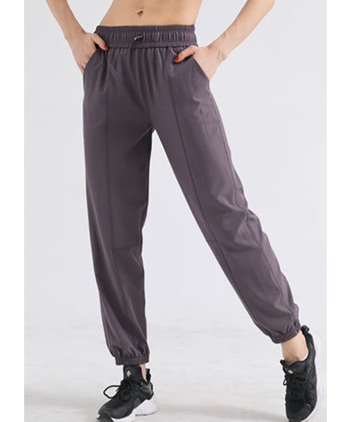 FREE BLUES（フリーブルース）の「トレーニングフィットネスパンツ スポーツウエア アウトドア（スポーツグッズ・レディース・ブラック/ラベンダー/パープル/グリーン・M/L/S）」の6枚目の写真