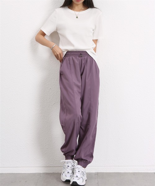 FREE BLUES（フリーブルース）の「トレーニングフィットネスパンツ スポーツウエア アウトドア（スポーツグッズ・レディース・ブラック/ラベンダー/パープル/グリーン・M/L/S）」の13枚目の写真