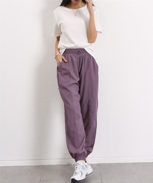 FREE BLUES（フリーブルース）の「トレーニングフィットネスパンツ スポーツウエア アウトドア（スポーツグッズ・レディース・ブラック/ラベンダー/パープル/グリーン・M/L/S）」の10枚目の写真