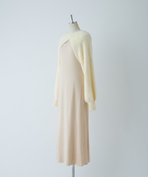 one after another NICE CLAUP（ワンアフターアナザーナイスクラップ）の「ふわふわのニットがあざと可愛い。ニットセットワンピース（ワンピース・レディース・アイボリー/モカ/ピンク・FREE）」の22枚目の写真