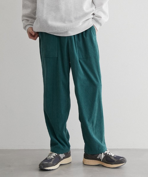JUNRED(ジュンレッド)の「コーデュロイベイカーイージーパンツ(その他パンツ・メンズ・グレー/オフホワイト/ダークグリーン・M/LL/L)」の3枚目の写真