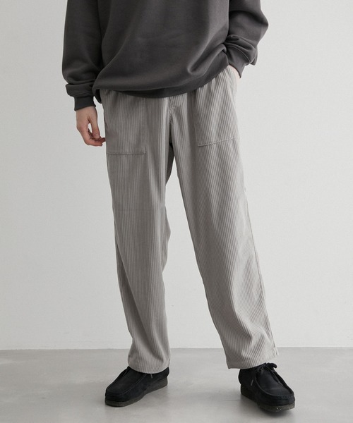 JUNRED(ジュンレッド)の「コーデュロイベイカーイージーパンツ(その他パンツ・メンズ・グレー/オフホワイト/ダークグリーン・M/LL/L)」の5枚目の写真
