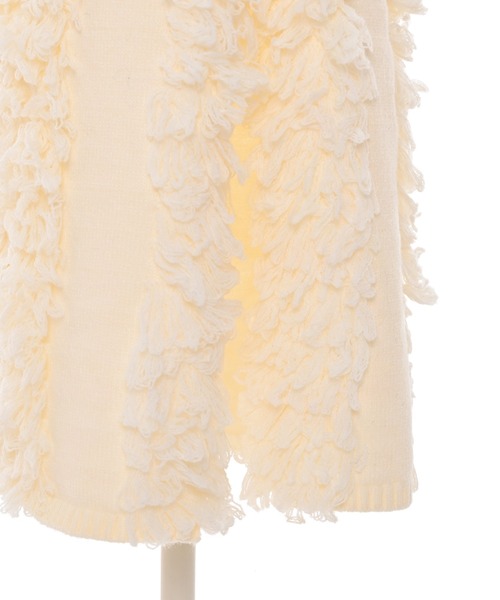 Narcissus（ナルシス）の「【MIDVEIN】フリンジタイトスカート（スカート・レディース・ブラック/アイボリー・FREE）」の6枚目の写真