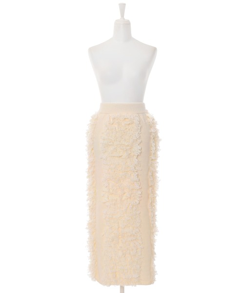 Narcissus（ナルシス）の「【MIDVEIN】フリンジタイトスカート（スカート・レディース・ブラック/アイボリー・FREE）」の14枚目の写真