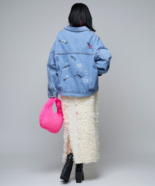 Narcissus（ナルシス）の「【MIDVEIN】フリンジタイトスカート（スカート・レディース・ブラック/アイボリー・FREE）」の10枚目の写真