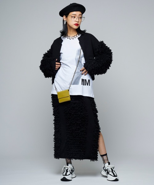 Narcissus（ナルシス）の「【MIDVEIN】フリンジタイトスカート（スカート・レディース・ブラック/アイボリー・FREE）」の11枚目の写真