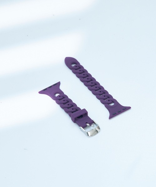 SiNCERE(シンシア)の「Apple Watch Band/アップルウォッチバンド シリコンリングタイプ 〈38-41mm、42-45mm用〉(デジタル腕時計・レディース・ホワイト/ブラック/ダークグリーン/ベージュ/パープル/ネイビー/グレー/ピンク/オレンジ/ライトグリーン/ワイン/グレイッシュベージュ・M/L)」の9枚目の写真