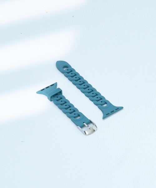 SiNCERE(シンシア)の「Apple Watch Band/アップルウォッチバンド シリコンリングタイプ 〈38-41mm、42-45mm用〉(デジタル腕時計・レディース・ホワイト/ブラック/ダークグリーン/ベージュ/パープル/ネイビー/グレー/ピンク/オレンジ/ライトグリーン/ワイン/グレイッシュベージュ・M/L)」の7枚目の写真