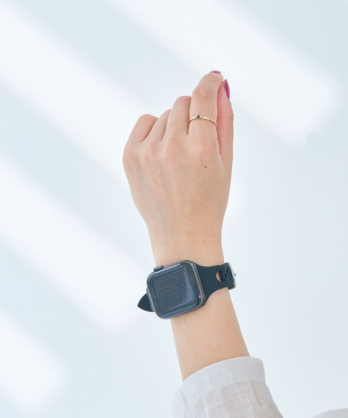 SiNCERE(シンシア)の「Apple Watch Band/アップルウォッチバンド シリコンリングタイプ 〈38-41mm、42-45mm用〉(デジタル腕時計・レディース・ホワイト/ブラック/ダークグリーン/ベージュ/パープル/ネイビー/グレー/ピンク/オレンジ/ライトグリーン/ワイン/グレイッシュベージュ・M/L)」の17枚目の写真