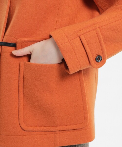 MACKINTOSH PHILOSOPHY（ﾏｯｷﾝﾄｯｼｭ ﾌｨﾛｿﾌｨｰ）の「【店舗限定】【RANNOCH short(ランノックショート)】（ダッフルコート・レディース・ブルー/ホワイト系その他/ブラウン/ダークネイビー/オレンジ・36/38）」の15枚目の写真