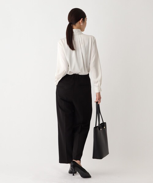 OPAQUE.CLIP（オペークドットクリップ）の「◆DELEGANT サテンタイブラウス【OPAQUE.CLIP NAVY】（シャツ/ブラウス・レディース・ナチュラル/ホワイト系・36/38/40/42）」の11枚目の写真