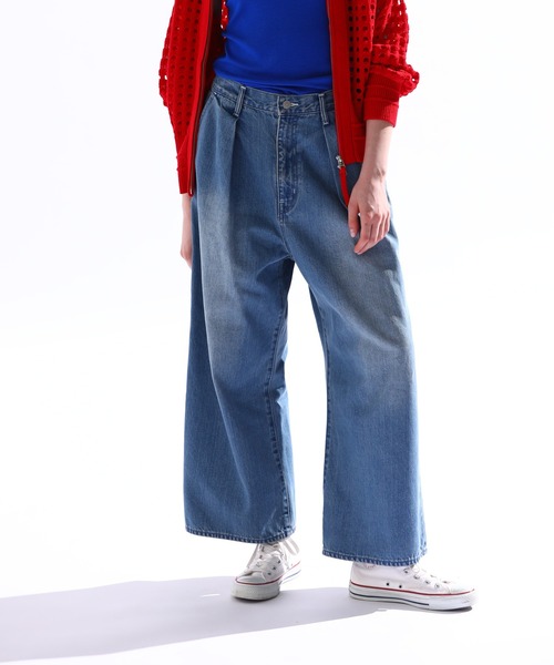 Kelen（ケレン）の「「KELEN / ケレン」TUCK DENIM / LITY（その他パンツ・レディース・インディゴブルー/ワンウォッシュ/ナチュラル・S/M）」の2枚目の写真