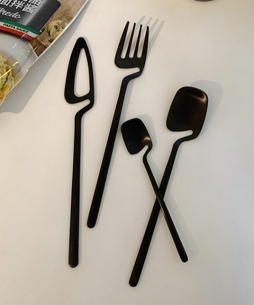 Made in I（メイドインアイ）の「ハンギングカトラリーSET（カトラリー・レディース・シルバー/ブラック・FREE）」の2枚目の写真