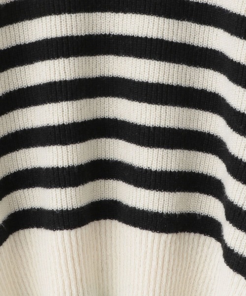 LOWRYS FARM（ローリーズファーム）の「ボーダーハイネックロングスリーブ　174744（ニット/セーター・レディース・ホワイト/ブラック/ベージュ・FREE）」の15枚目の写真