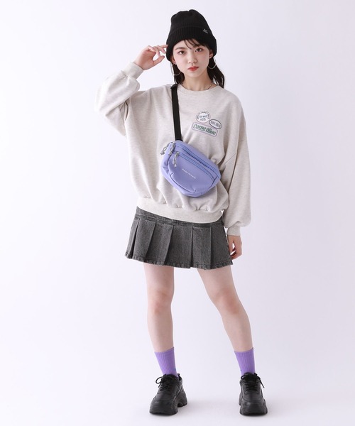 repipi armario(レピピ アルマリオ)の「デニムスソプリーツスカート(デニムスカート・キッズ・ブルー系その他/グレー・SMALL/MEDIUM/LARGE)」の4枚目の写真