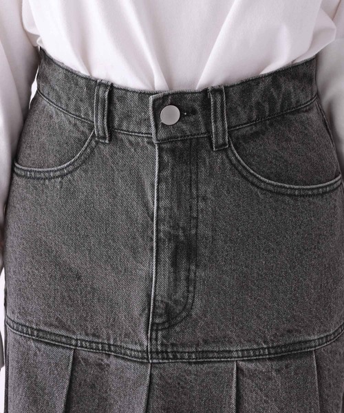 repipi armario(レピピ アルマリオ)の「デニムスソプリーツスカート(デニムスカート・キッズ・ブルー系その他/グレー・SMALL/MEDIUM/LARGE)」の10枚目の写真