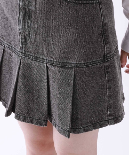 repipi armario(レピピ アルマリオ)の「デニムスソプリーツスカート(デニムスカート・キッズ・ブルー系その他/グレー・SMALL/MEDIUM/LARGE)」の12枚目の写真