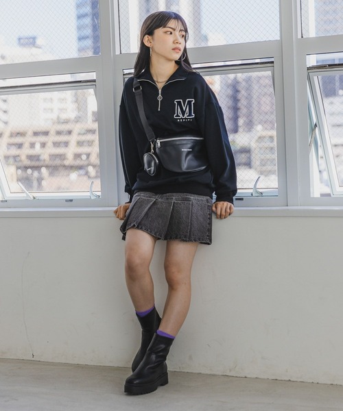 repipi armario(レピピ アルマリオ)の「デニムスソプリーツスカート(デニムスカート・キッズ・ブルー系その他/グレー・SMALL/MEDIUM/LARGE)」の18枚目の写真