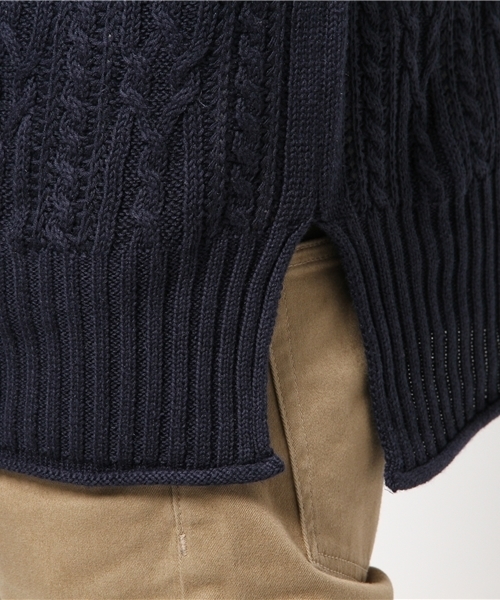 CIAOPANIC（チャオパニック）の「【Ciaopanic】　アラン柄ニットベスト（ニット/セーター・メンズ・グレー/ネイビー/アイボリー・MEDIUM/LARGE）」の9枚目の写真